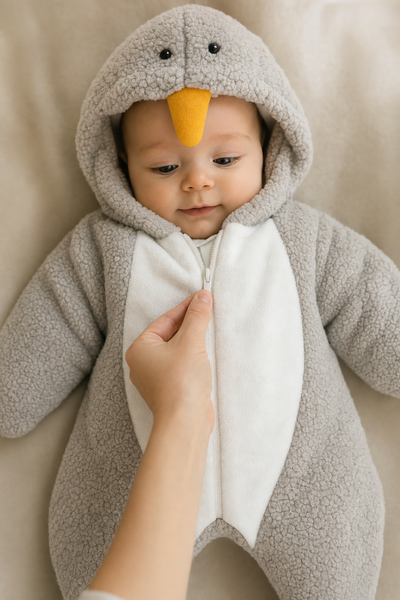 Penguin suit front zip