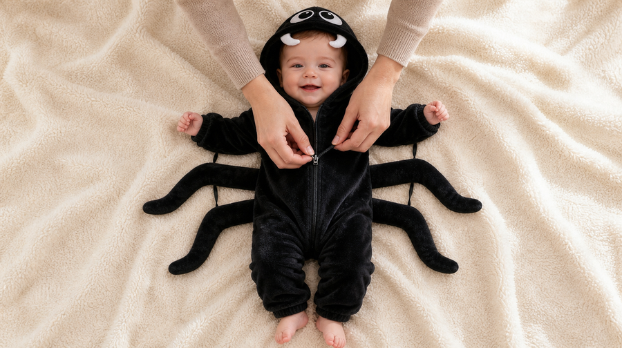 Sit baby in feet first, then bring the zip back up